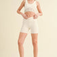 Ruched Waist Biker Shorts