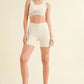 Ruched Waist Biker Shorts