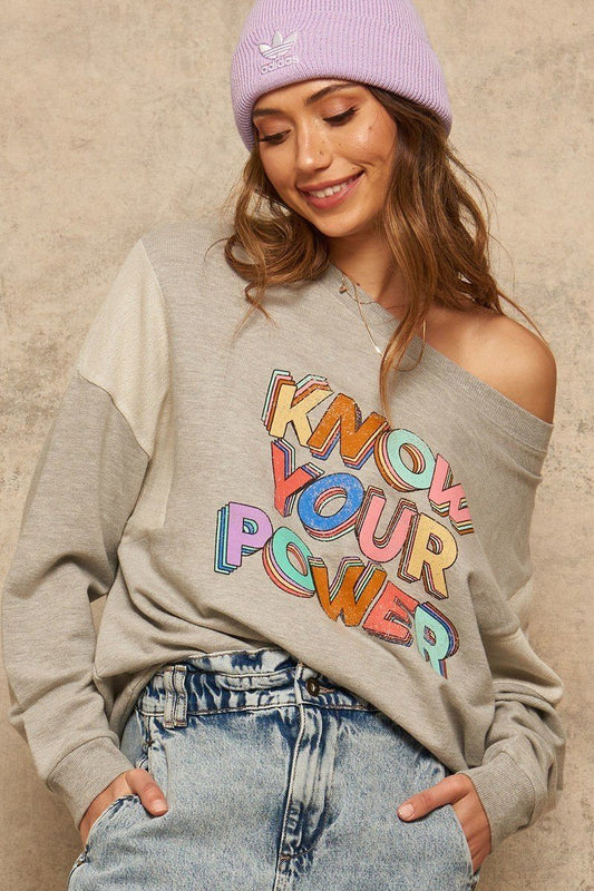 Know your Power Graphic Sweatshirt