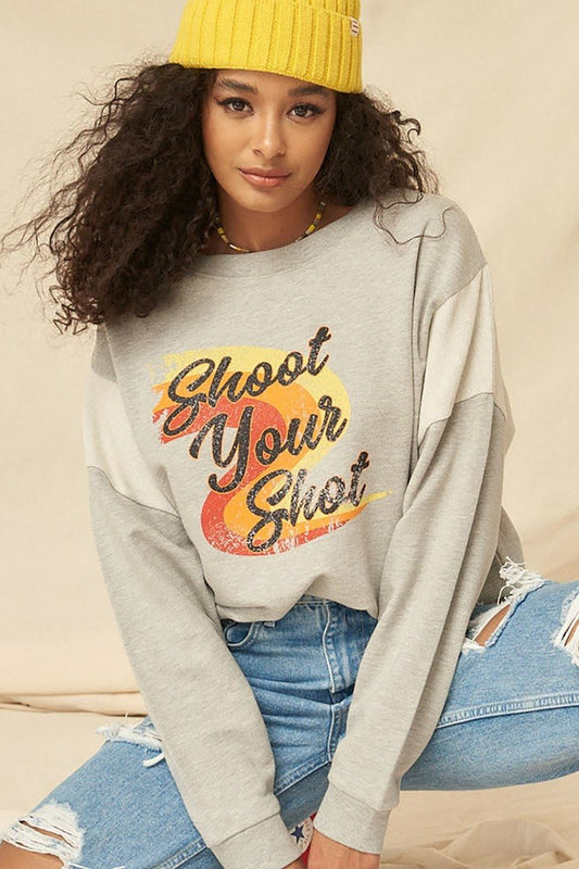 Shoot Your Shot Graphic Sweatshirt