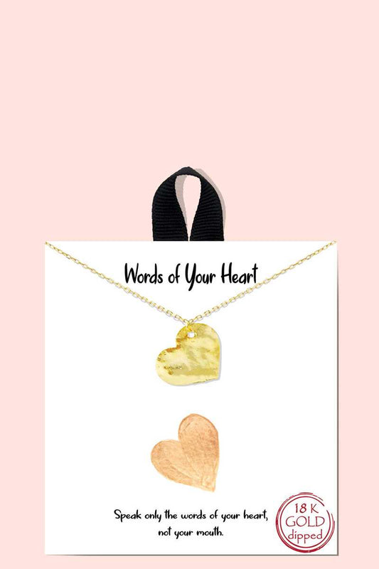 Words Of Your Heart Necklace