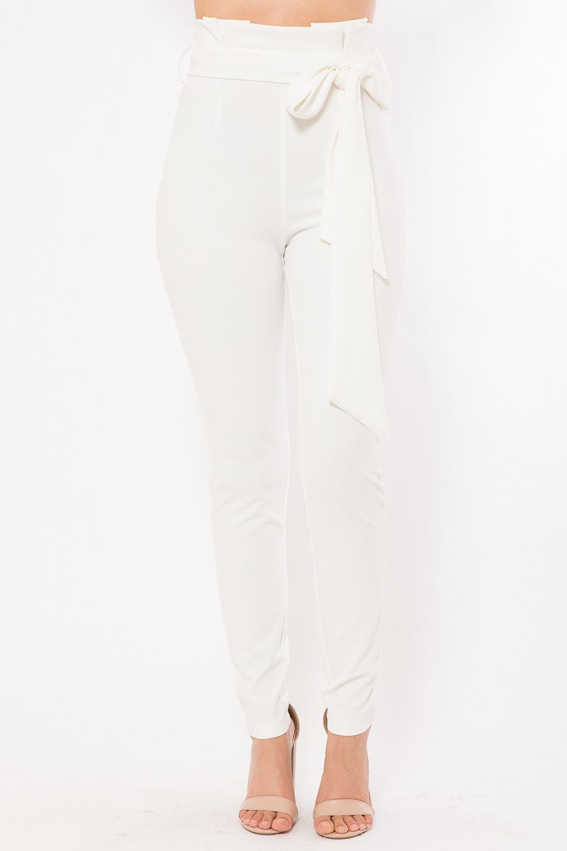 High Waist Fashion Tapered Pants