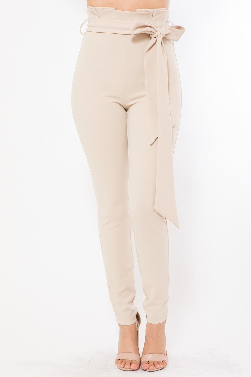 High Waist Fashion Tapered Pants