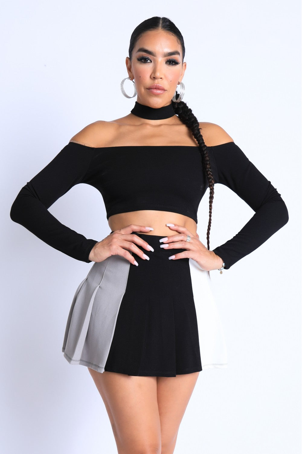 Choker Off-shoulder Set