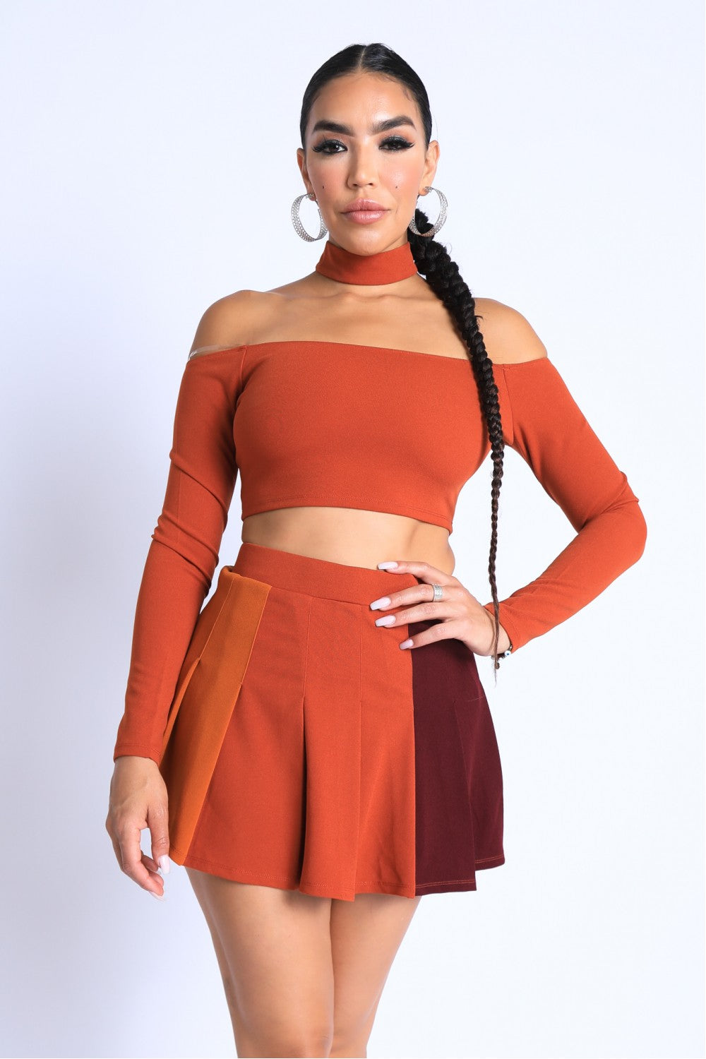 Choker Off-shoulder Set