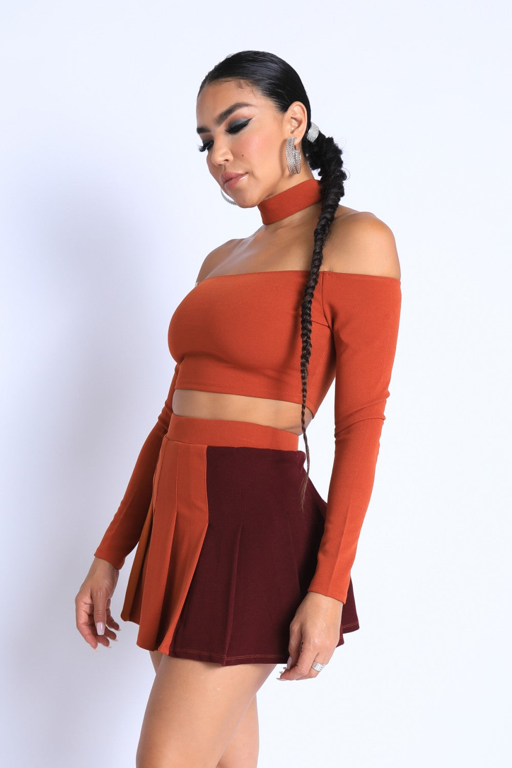 Choker Off-shoulder Set