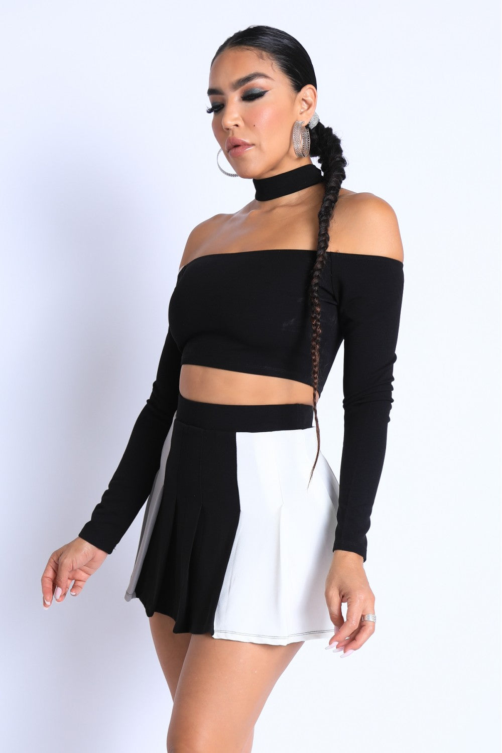 Choker Off-shoulder Set