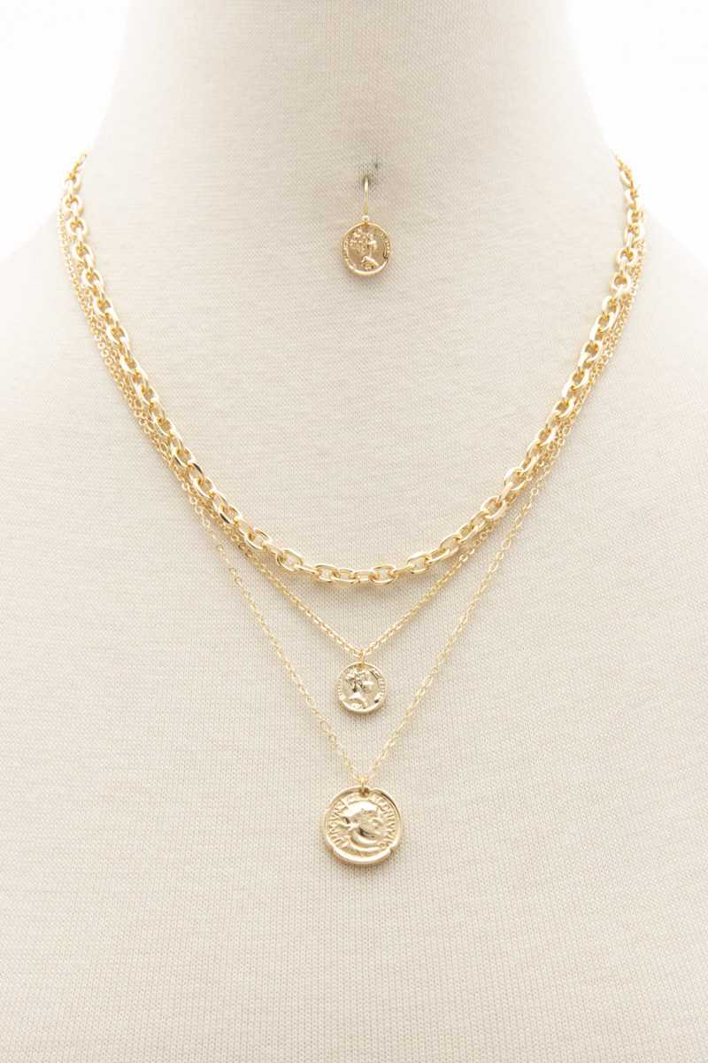 Layered Coin Necklace