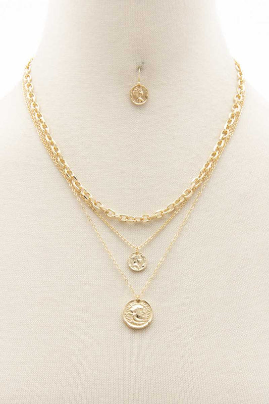 Layered Coin Necklace