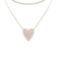 Rhinestone Heart Choker & Necklace Set
