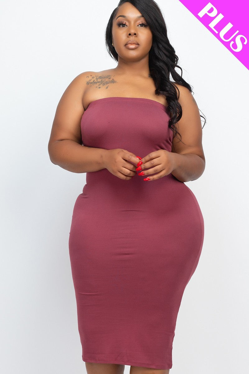 Tube Bodycon Dress Curvy