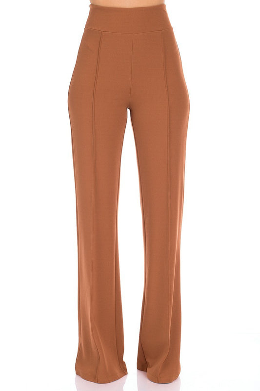 Solid Wide Leg Pant