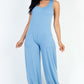 French Terry Scoop Neck Jumpsuit