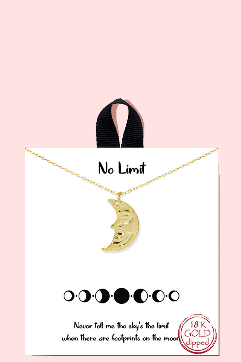 No Limit Moon Necklace