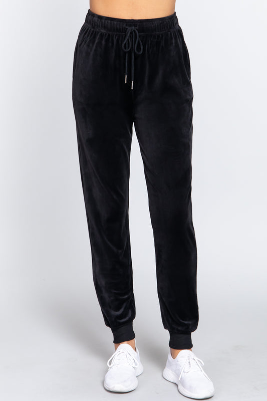 Velour Jogger Pants