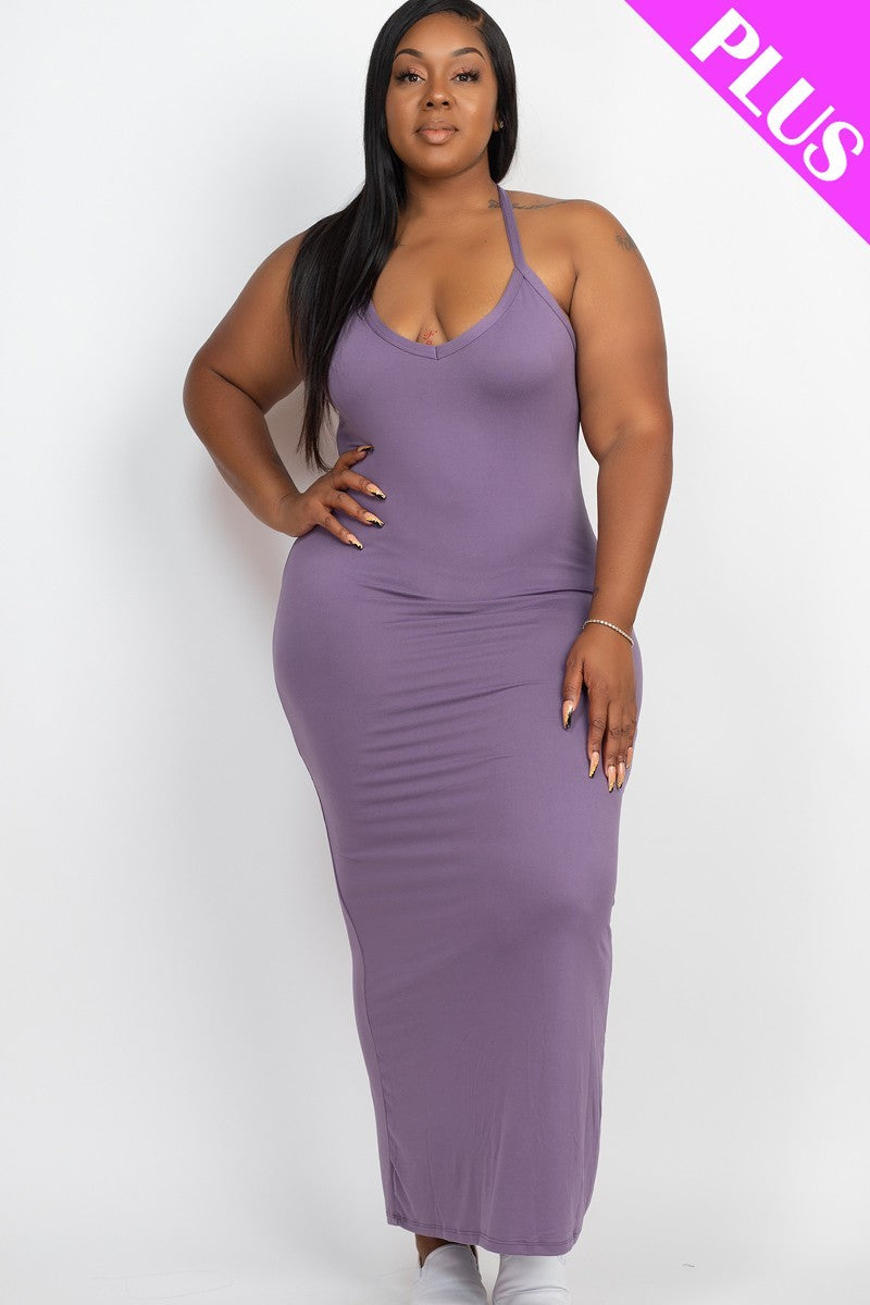 Racer Back Maxi Dress Curvy