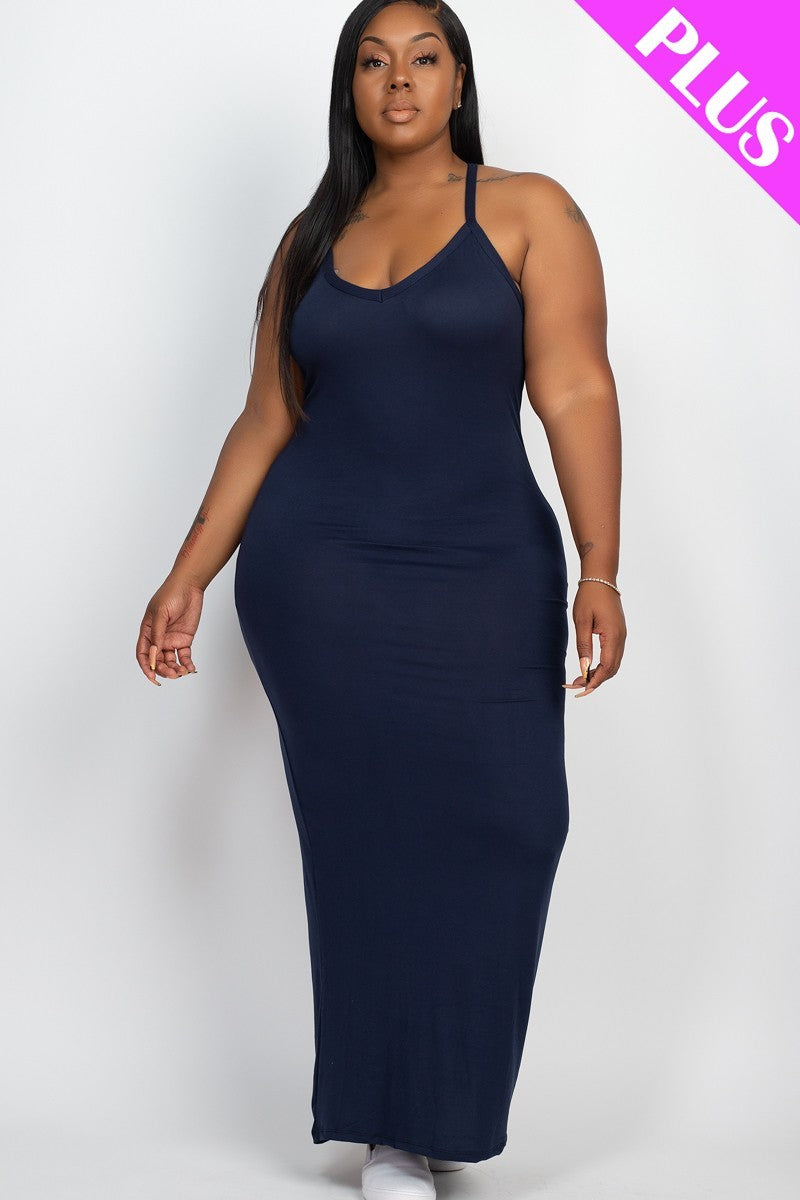 Racer Back Maxi Dress Curvy