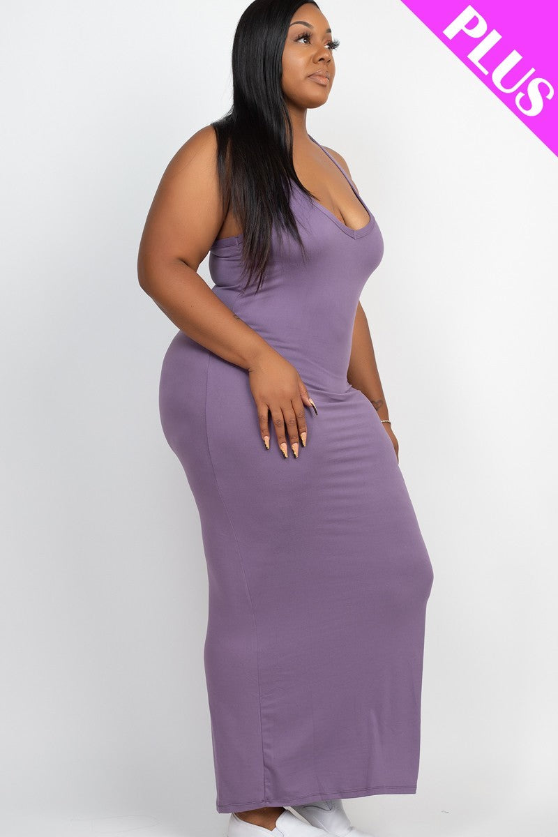 Racer Back Maxi Dress Curvy