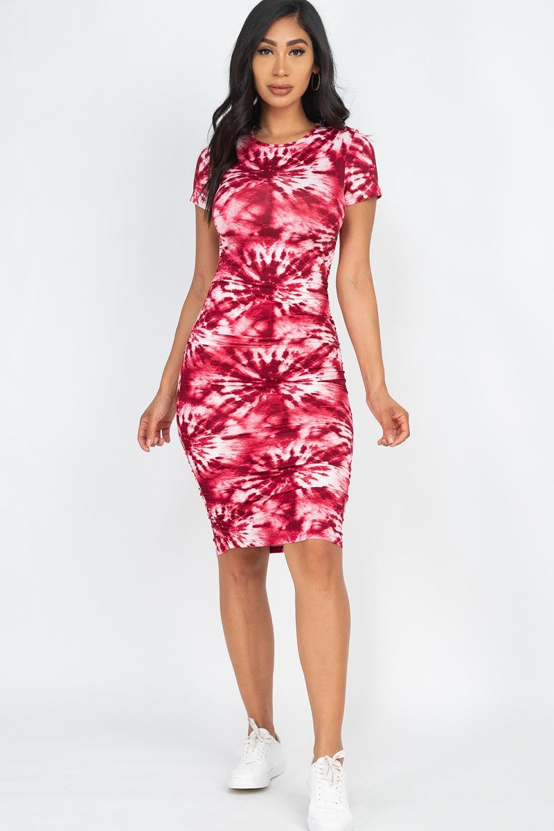 Tie-dye Printed Midi Dress