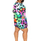 Electric Leopard Off-shoulder Bubble Mini Dress Curvy
