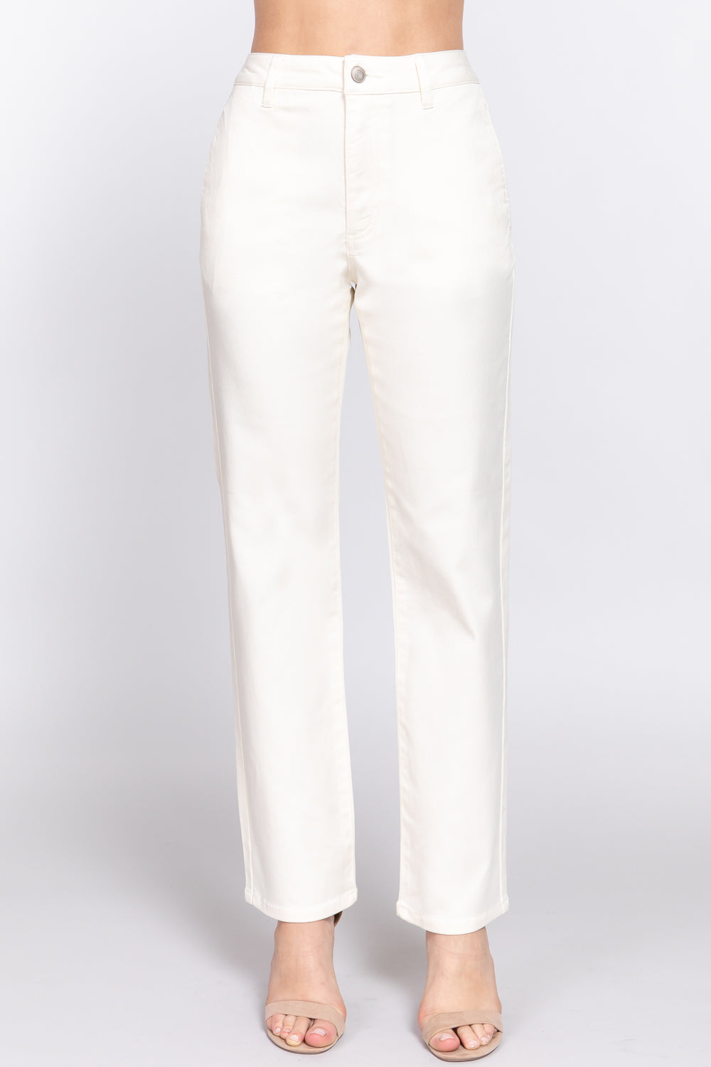 Straight Fit Twill Pants