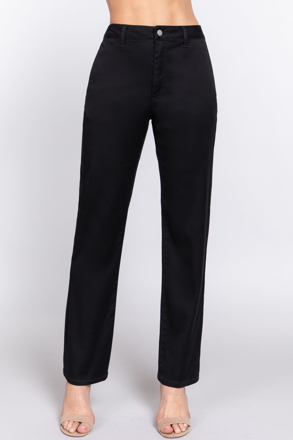 Straight Fit Twill Pants