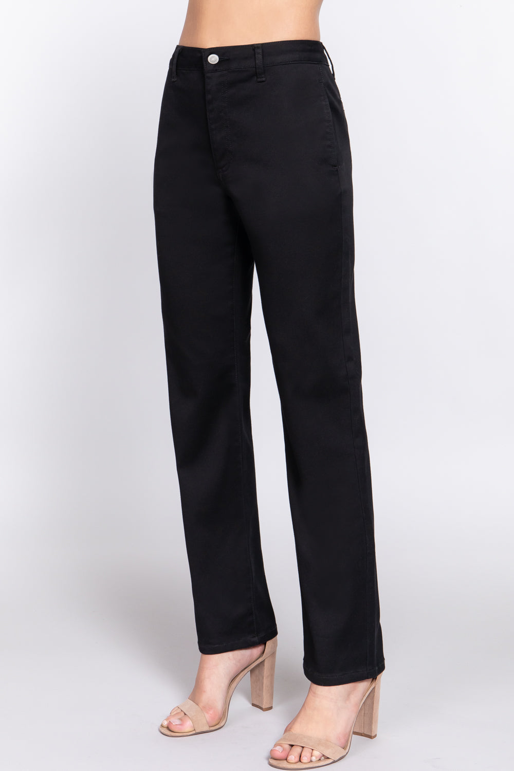 Straight Fit Twill Pants