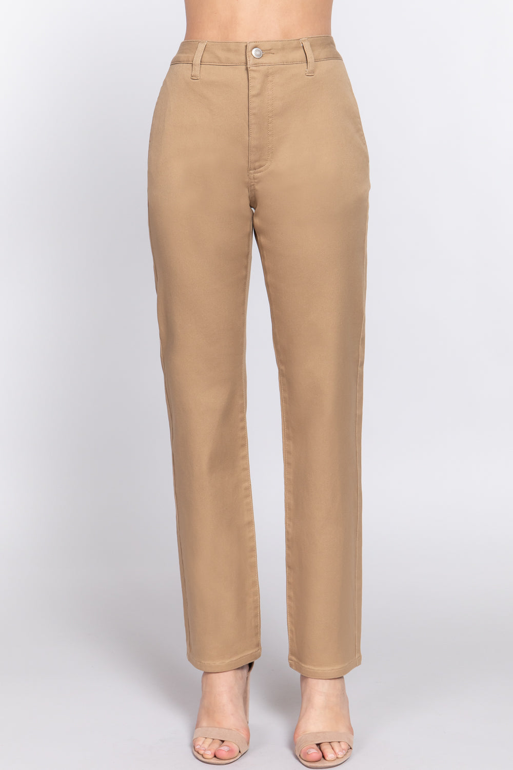 Straight Fit Twill Pants