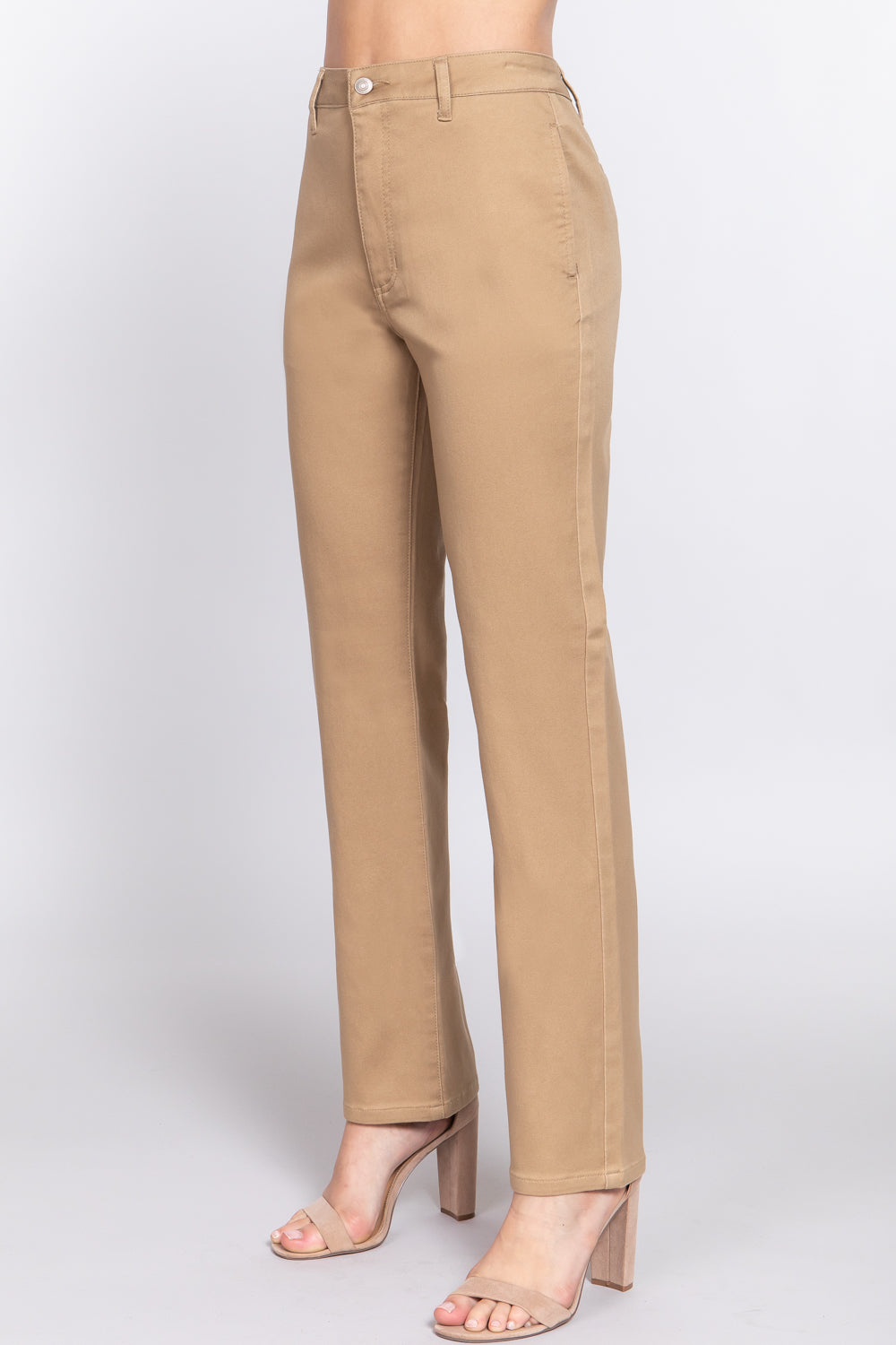 Straight Fit Twill Pants