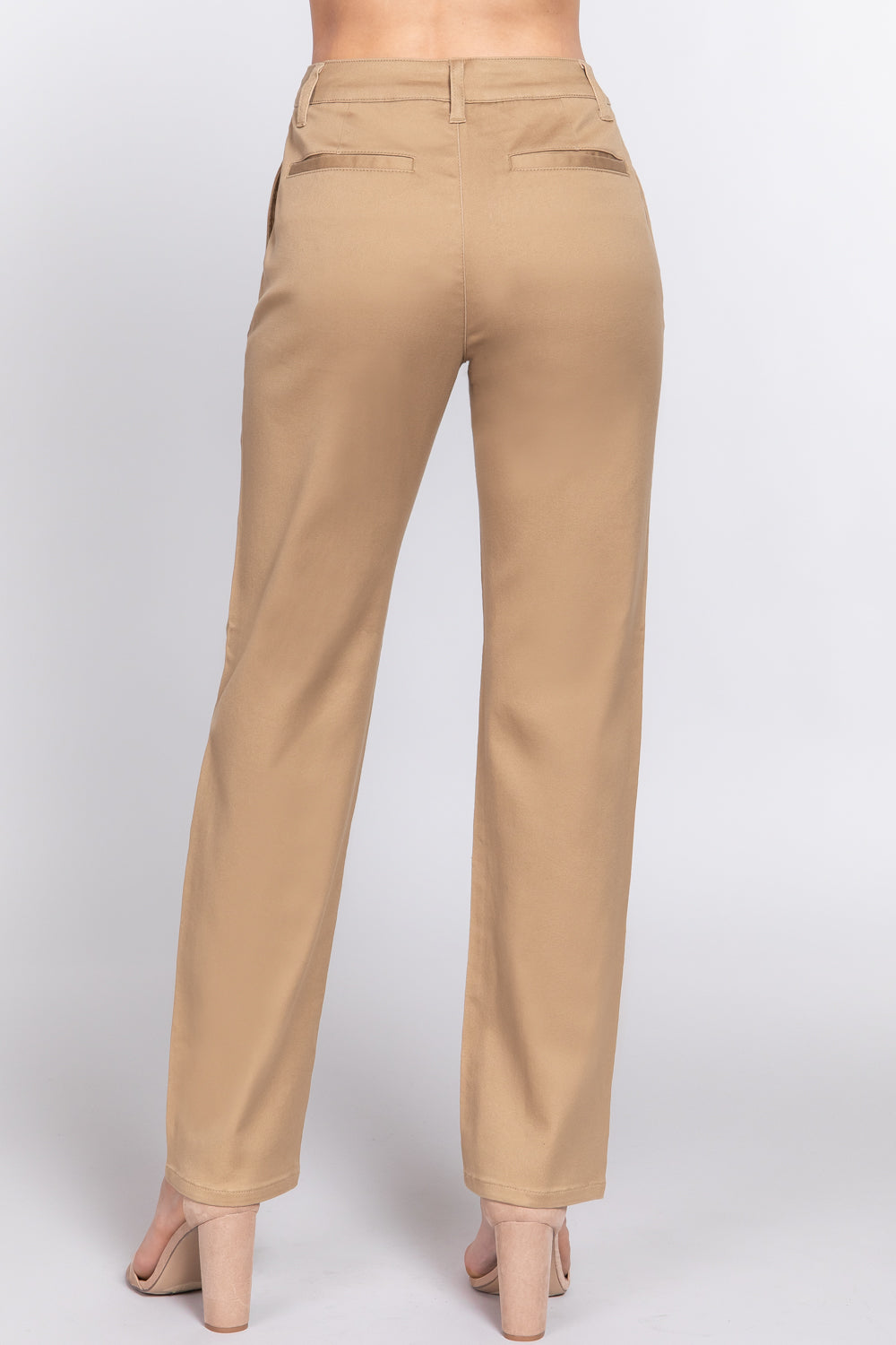 Straight Fit Twill Pants