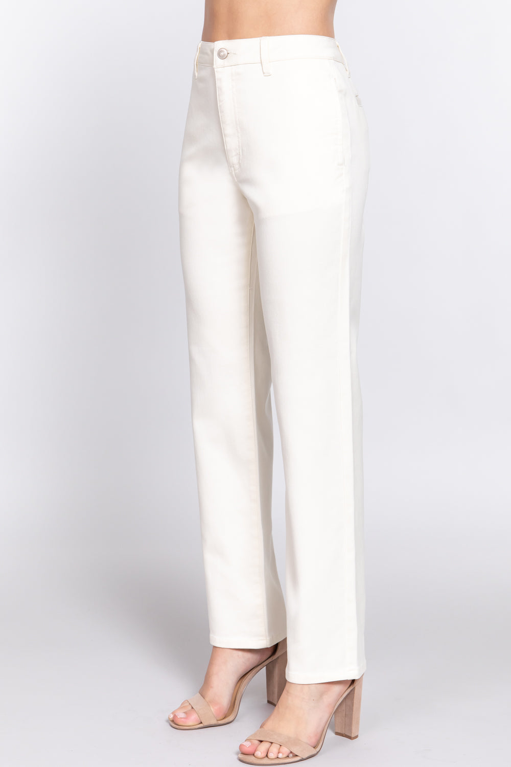 Straight Fit Twill Pants